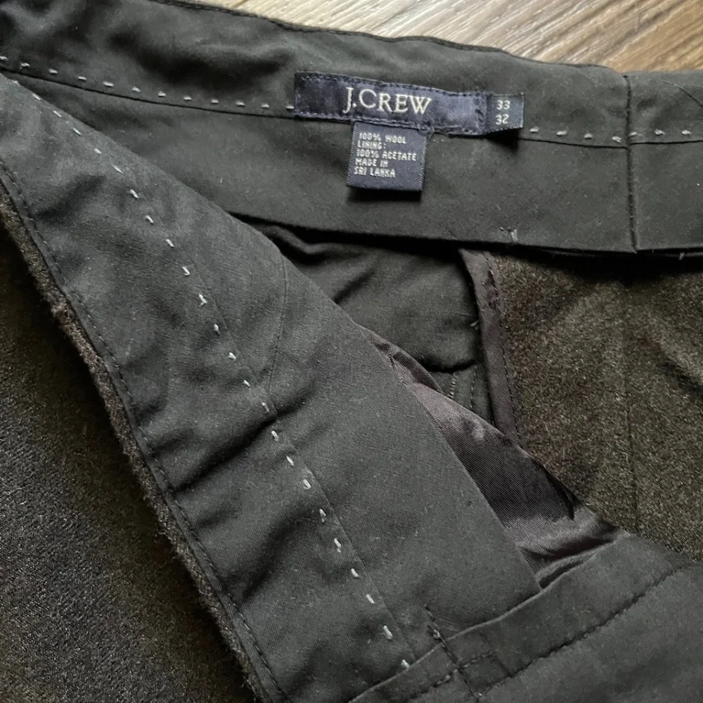 Vintage Men's J. Crew Vintage Trousers, 100% Wool